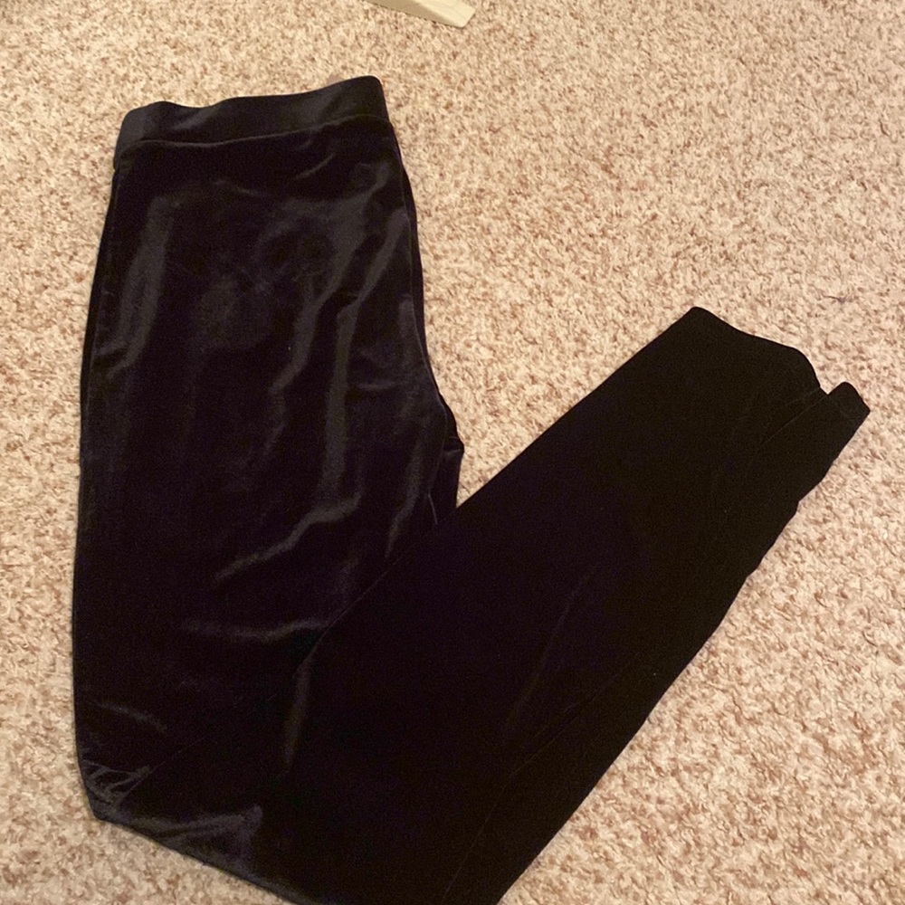 J.Crew velvet black leggings
